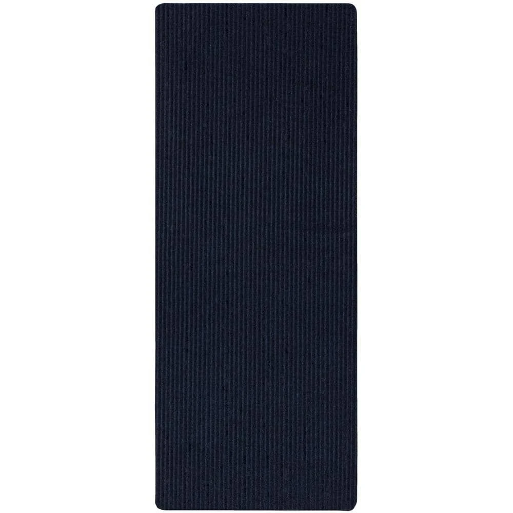 Striped Utility Mat Indigo Indoor/Outdoor 24 in. x 60 in. Utility Door Mat by Mohawk Home 3 Striped Utility Mat Indigo Indoor/Outdoor 24 in. x 60 in. Utility Door Mat by Mohawk Home