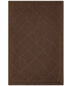 Parquet Impressions Jacquard Copper 24 in. x 36 in. Recycled Rubber Indoor/Outdoor Door Mat by Mohawk Home
