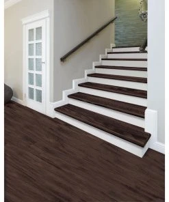 Java Scraped Oak Stair Tread & Reversible Riser Kit 47 in. L x 12-1/8 in. W x 1-11/16 in. T to Cover Stairs 1 in. Thick by Cap A Tread -Mohawk Home Sales java scraped oak cap a tread laminate stair treads 01c074570 4f 1000