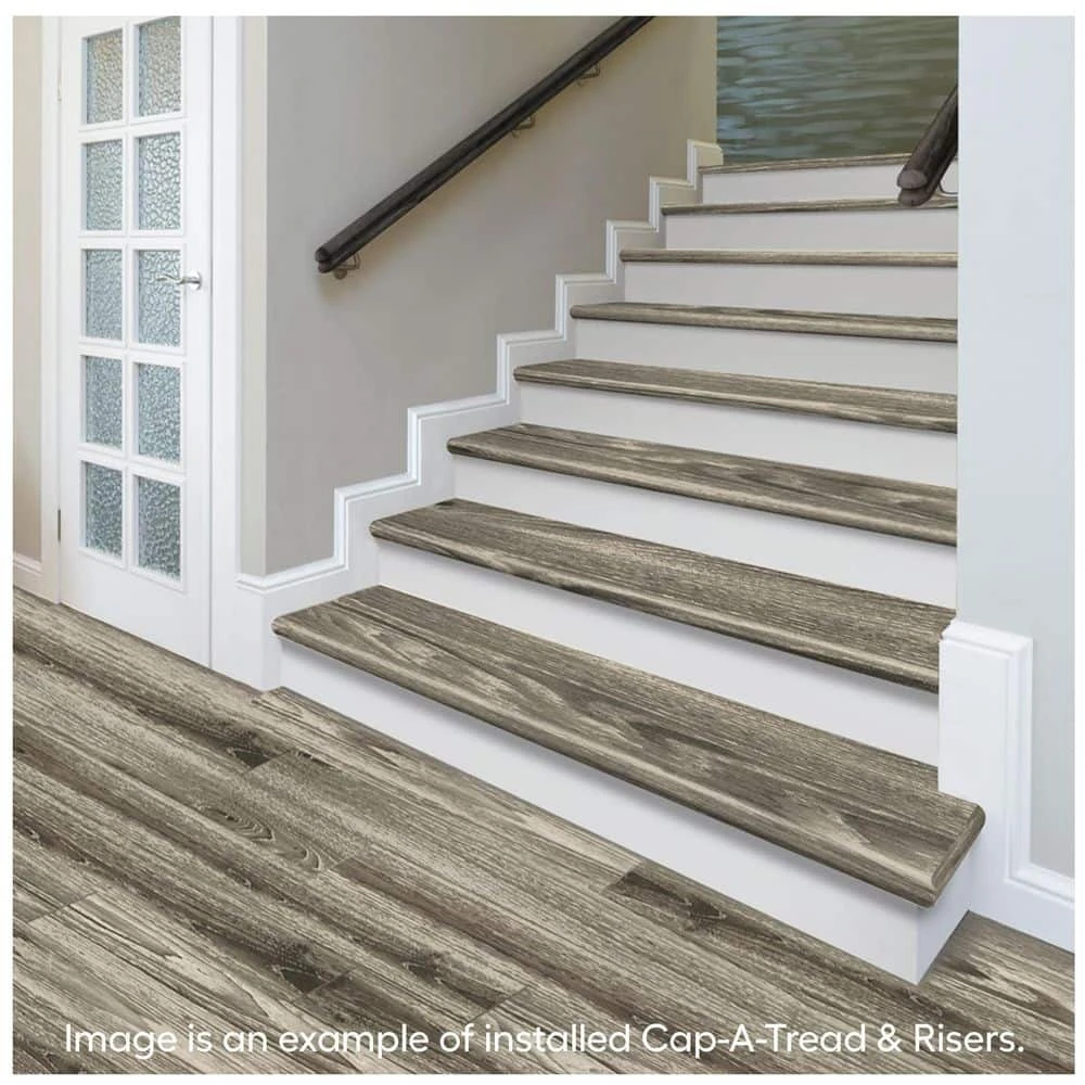 Larkmead Oak Stair Tread & Reversible Riser Kit 47 in. L x 12-1/8 in. W x 1-11/16 in. T to Cover Stairs 1 in. by Cap A Tread 5 Larkmead Oak Stair Tread & Reversible Riser Kit 47 in. L x 12-1/8 in. W x 1-11/16 in. T to Cover Stairs 1 in. by Cap A Tread - Image 3