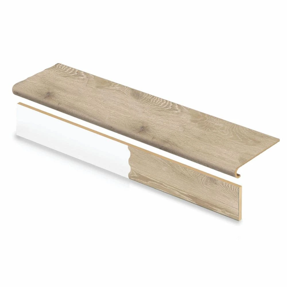 Larkmead Oak Stair Tread & Reversible Riser Kit 47 in. L x 12-1/8 in. W x 1-11/16 in. T to Cover Stairs 1 in. by Cap A Tread 3 Larkmead Oak Stair Tread & Reversible Riser Kit 47 in. L x 12-1/8 in. W x 1-11/16 in. T to Cover Stairs 1 in. by Cap A Tread