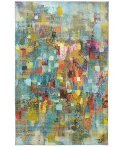 Confetti Multi 8 ft. x 10 ft. Abstract Area Rug by Mohawk Home