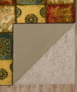 Artifact Panel Multi 3 ft. x 4 ft. Machine Washable Patchwork Area Rug by Mohawk Home -Mohawk Home Sales multi mohawk home area rugs 333300 66 1000