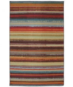 Avenue Stripe Multi 5 ft. x 8 ft. Indoor/Outdoor Area Rug by Mohawk Home -Mohawk Home Sales multi mohawk home area rugs 379919 4f 1000