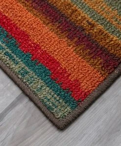 Boho Stripe Multi 2 ft. x 8 ft. Machine Washable Striped Runner Rug by Mohawk Home -Mohawk Home Sales multi mohawk home area rugs 418731 40 1000