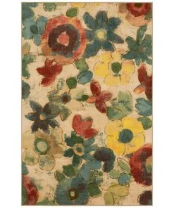 Wildflower Light Multi 5 ft. x 8 ft. Floral Area Rug by Mohawk Home