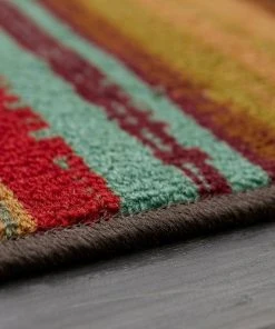 Boho Multi 2 ft. x 5 ft. Machine Washable Striped Modern Runner Rug by Mohawk Home -Mohawk Home Sales multi mohawk home area rugs 512521 77 1000