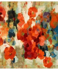 Colorful Garden Multi 10 ft. x 10 ft. Floral Square Area Rug by Mohawk Home