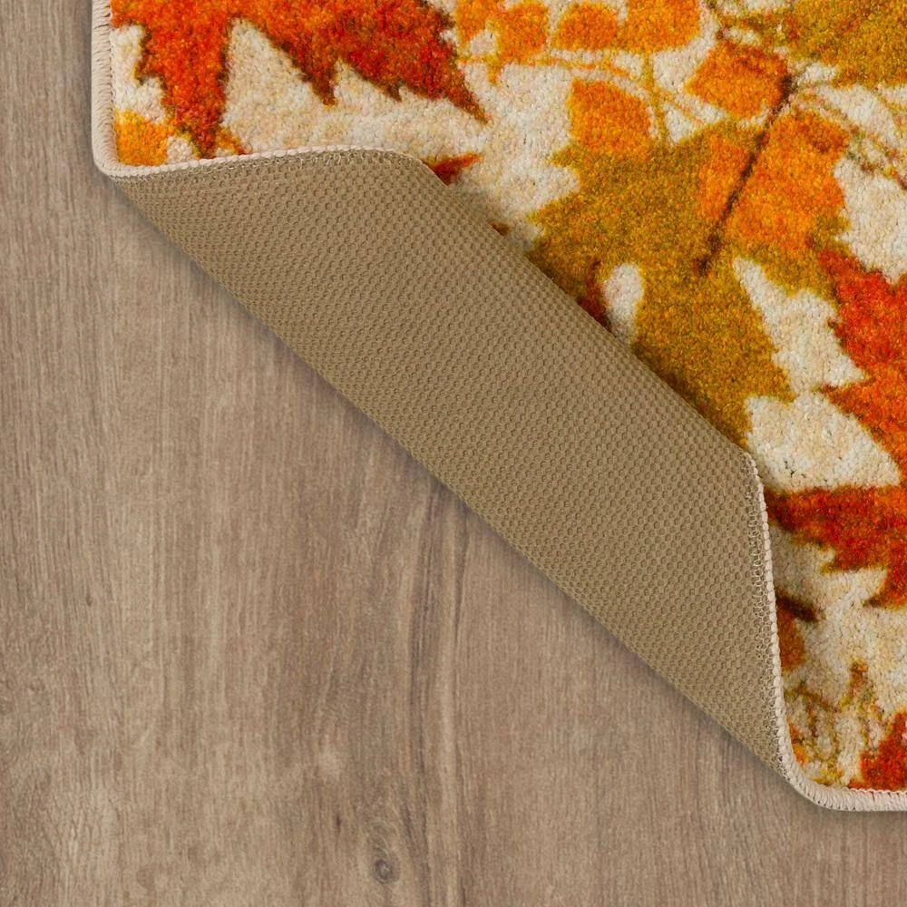 Fall Leaves Multi 2 ft. 6 in. x 4 ft. 2 in. Machine Washable Area Rug by Mohawk Home 6 Fall Leaves Multi 2 ft. 6 in. x 4 ft. 2 in. Machine Washable Area Rug by Mohawk Home - Image 4