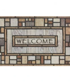 Welcome Drifted Nature 23 in. x 35 in. Doorscapes Estate Mat by Mohawk Home