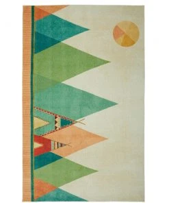 Southwest Teepee Multi 8 ft. x 10 ft. Contemporary Area Rug by Mohawk Home