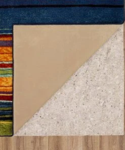 Rainbow Multi 7 ft. 6 in. x 10 ft. Striped Area Rug 3-Piece Set by Mohawk Home -Mohawk Home Sales multi mohawk home rug sets 335465 66 1000