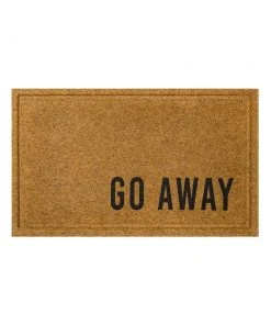Corner Go Away Natural 18 in. x 30 in. Faux Coir Doormat by Mohawk Home