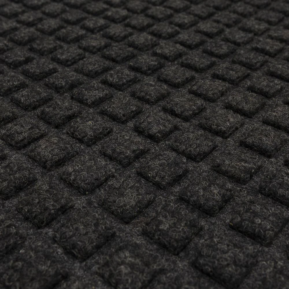 Waffle Grid Impression Onyx 18 in. x 30 in. Recycled Rubber Indoor/Outdoor Door Mat by Mohawk Home 7 Waffle Grid Impression Onyx 18 in. x 30 in. Recycled Rubber Indoor/Outdoor Door Mat by Mohawk Home - Image 5