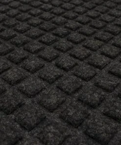Waffle Grid Impression Onyx 24 in. x 36 in. Recycled Rubber Indoor/Outdoor Door Mat by Mohawk Home -Mohawk Home Sales onyx mohawk home door mats 749088 c3 1000