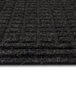 Waffle Grid Impression Onyx 36 in. x 48 in. Recycled Rubber Indoor/Outdoor Door Mat by Mohawk Home -Mohawk Home Sales onyx mohawk home door mats 756192 40 1000