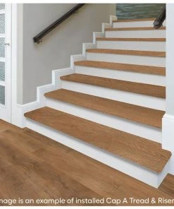 Perryridge Stair Tread and Reversible Riser Kit 47 in. L x 12-1/8 in. W x 2-3/16 in. T for Stairs 1-1/8 in. to 1-3/4" T by Cap A Tread -Mohawk Home Sales perryridge cap a tread laminate stair treads 01ca72026 4f 1000