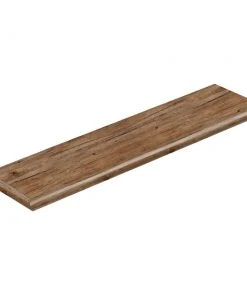 Walton Oak 47 in. L x 12-1/8 in. D x 1-11/16 in. H Vinyl Left Return to Cover Stairs 1 in. Thick by Cap A Tread