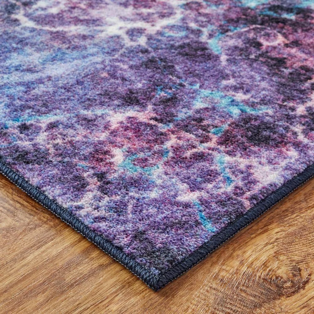 Fractal Purple 8 ft. x 10 ft. Abstract Area Rug by Mohawk Home 9 Fractal Purple 8 ft. x 10 ft. Abstract Area Rug by Mohawk Home - Image 7