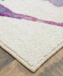 Watercolor Butterflies Purple 5 ft. x 8 ft. Abstract Area Rug by Mohawk Home -Mohawk Home Sales purple mohawk home kids rugs 049711 77 1000