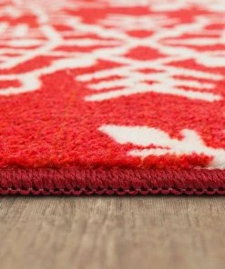 Snowflake Red 2 ft. x 3 ft. 4 in. Machine Washable Area Rug by Mohawk Home 10 Snowflake Red 2 ft. x 3 ft. 4 in. Machine Washable Area Rug by Mohawk Home -Mohawk Home Sales red mohawk home area rugs 735241 40 1000