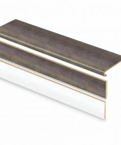 Seasoned Wood Stair Tread and Reversible Riser Kit 47 in. L x 12-1/8 in. W x 1-11/16 in. T to Cover Stairs 1 in. Thick by Cap A Tread