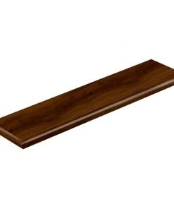 Shadow Hickory 47 in. L x 12-1/8 in. W x 1-11/16 in. T Vinyl Overlay Left Return to Cover Stairs 1 in. T by Cap A Tread