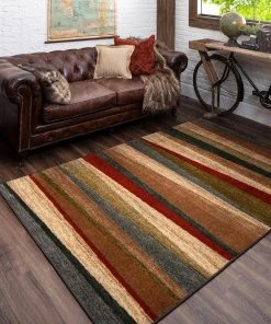 Mayan Sunset Sierra 5 ft. x 8 ft. Striped Area Rug by Mohawk Home -Mohawk Home Sales sierra mohawk home area rugs 162597 4f 1000