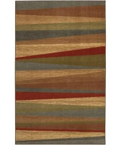 Mayan Sunset Sierra 5 ft. x 8 ft. Striped Area Rug by Mohawk Home