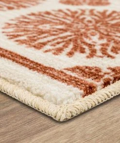 Coral Medallion Spice 1 ft. 8 in. x 2 ft. 10 in. Medallion Machine Washable Area Rug by Mohawk Home -Mohawk Home Sales spice mohawk home area rugs 549114 40 1000