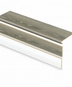 Sterling Oak Stair Tread and Reversible Riser Kit 47 in. L x 12-1/8 in. W x 1-11/16 in. T for Stairs 1 in. Thick by Cap A Tread