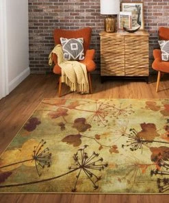 Autumn Branches Rustburn Tan 8 ft. x 10 ft. Nature Area Rug by Mohawk Home -Mohawk Home Sales tan mohawk home area rugs 043702 31 1000