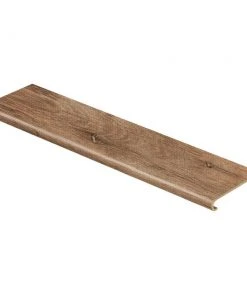 Trail Oak/Georgia Clay 94 in. L x 12-1/8 in. W x 1-11/16 in. T Vinyl Overlay to Cover Stairs 1 in. Thick by Cap A Tread