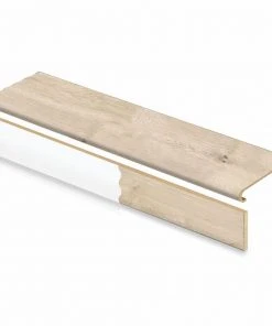 Vale View Oak Stair Tread & Reversible Riser Kit 47 in. L x 12-1/8 in. W x 1-11/16 in. T to Cover Stairs 1 in. by Cap A Tread