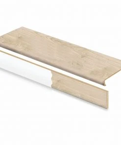 Vale View Oak Stair Tread & Reversible Riser Kit 47 in. L x 12-1/8 in. W x 2-3/16 in. T for Stairs 1-1/8" to 1-3/4" T by Cap A Tread