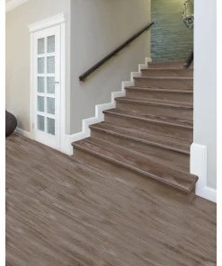 Walton Oak Stair Tread and Reversible Riser Kit 47 in. L x 12-1/8 in. W x 1-11/16 in. T to Cover Stairs 1 in. Thick by Cap A Tread -Mohawk Home Sales walton oak cap a tread vinyl stair treads 01c073783 31 1000