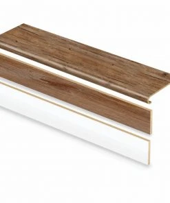 Walton Oak Stair Tread and Reversible Riser Kit 47 in. L x 12-1/8 in. W x 1-11/16 in. T to Cover Stairs 1 in. Thick by Cap A Tread