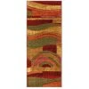 Piscasso Wine 2 ft. x 5 ft. Machine Washable Abstract Runner Rug by Mohawk Home -Mohawk Home Sales wine mohawk home area rugs 169794 64 1000